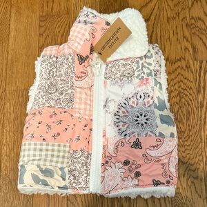 Patchwork Pink and Cream Vest